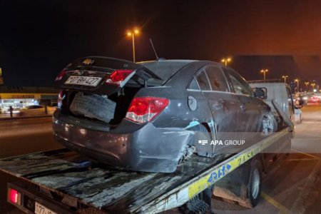 Bakının Nərimanov rayonunda tuneldə qəza baş verib - FOTO
