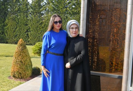 Ankarada Azərbaycanın və Türkiyənin birinci xanımlarının görüşü olub