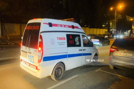 Bakıda beşmərtəbəli binada yanğın olub - FOTO