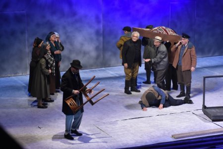 Akademik Milli Dram Teatrında “Əsrə bərabər gün” tamaşasının premyerası olub - FOTOLAR