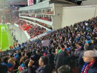 "Bayer 04" - "Qarabağ" oyununda Azərbaycan bayrağı - FOTOREPORTAJ