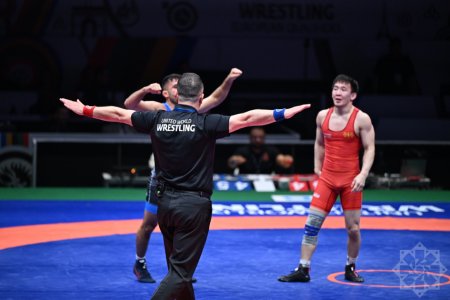 Azərbaycanın sərbəst güləşçisi Olimpiya Oyunlarına lisenziya qazanıb - FOTOLAR