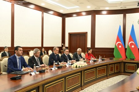 Ceyhun Bayramov Özbəkistanın XİN başçısı ilə görüşüb - FOTO
