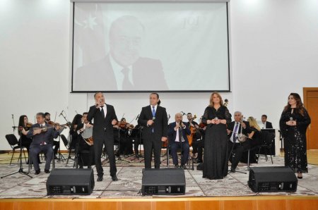 Ağdamda da Heydər Əliyevlə bağlı konsert proqramı təşkil edildi - Fotolar