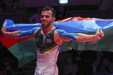 Azərbaycanın ağır çəkidə çıxış edən güləşçisi də olimpiadaya lisenziya qazanıb - YENİLƏNİB + FOTO