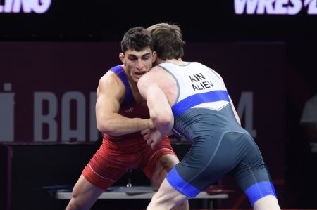 Azərbaycanın daha bir güləşçisi Avropa çempionatının qızıl medalına yiyələnib