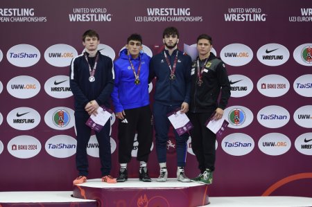 Azərbaycanın daha bir güləşçisi Avropa çempionatının qızıl medalına yiyələnib