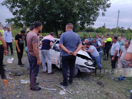 Azərbaycanda ağır qəza: ölənlər və yaralananlar var - FOTOLAR