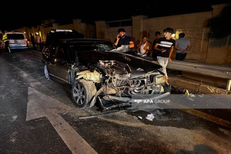 Aeroport şossesində beş maşın toqquşub, xəsarət alanlar var - FOTO