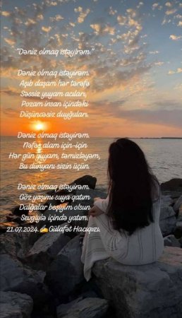 "Dəniz olmaq istəyirəm." - FOTO