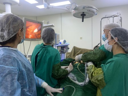 Qazaxda ilk dəfə laporoskopik əməliyyat icra olunub - FOTO