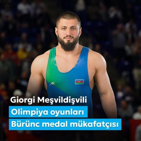 Mehriban Əliyeva Olimpiya Oyunlarının bürünc mükafatçısını təbrik edib Mehriban Əliyeva Olimpiya Oyunlarının bürünc mükafatçısını təbrik edib