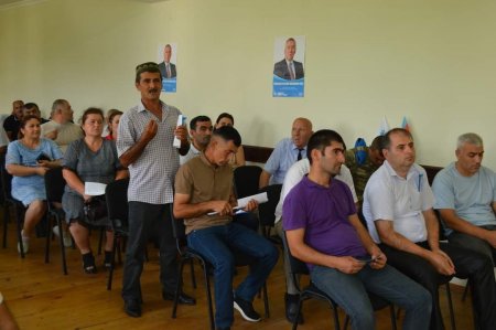 Nəsib Məhəməliyev Talalar kəndinin seçiciləri ilə görüş keçirdi - FOTOLAR