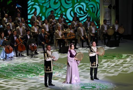 Prezidentlər ailələri ilə konsertdə iştirak etdi - Fotolar