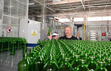İlham Əliyev və Mehriban Əliyevanın mineral su zavodundan FOTOLARI