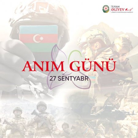 Prezident İlham Əliyev 27 Sentyabr - Anım Günü ilə əlaqədar paylaşım edib - FOTO