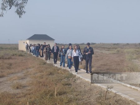 Şirvan Milli Parkında ceyranların müşahidə məntəqəsi istifadəyə verilib - FOTOLAR