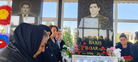 BƏRDƏDƏ ŞƏHİDİN MƏZARI ZİYARƏT OLUNDU RUHUNA DUALAR OXUNDU - FOTOLAR BƏRDƏDƏ ŞƏHİDİN MƏZARI ZİYARƏT OLUNDU RUHUNA DUALAR OXUNDU - FOTOLAR