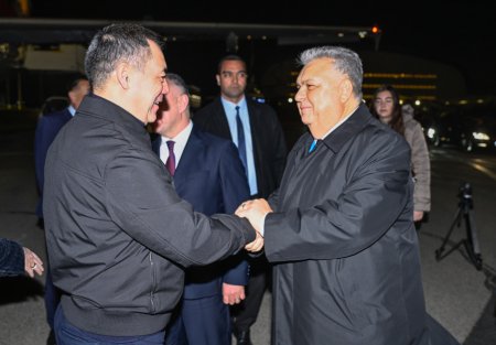 Qırğız Respublikasının Prezidenti COP29-da iştirak etmək üçün Azərbaycana gəlib - FOTO