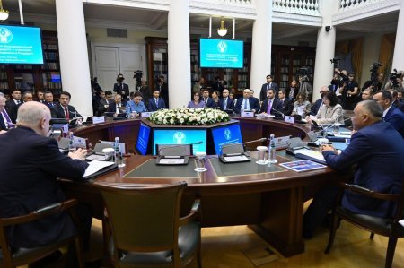Sahibə Qafarova MDB Parlamentlərarası Assambleyasının Şura iclasında çıxış edib - FOTOLAR