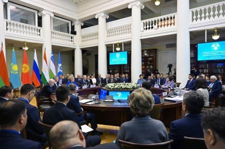 Sahibə Qafarova MDB Parlamentlərarası Assambleyasının Şura iclasında çıxış edib - FOTOLAR