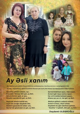 YÜKSƏK ANALIQ KEYFİYYƏTİ, AİLƏSİNƏ VƏ DOSTLARINA SƏDAQƏTİ İLƏ SEÇİLƏN ƏSLİ XANIM - FOTO YÜKSƏK ANALIQ KEYFİYYƏTİ, AİLƏSİNƏ VƏ DOSTLARINA SƏDAQƏTİ İLƏ SEÇİLƏN ƏSLİ XANIM - FOTO