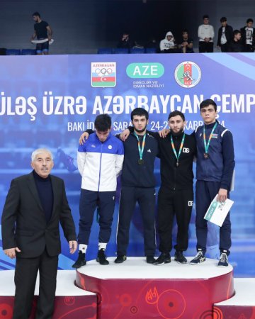 Güləş üzrə Azərbaycan çempionatına yekun vurulub - FOTOLAR