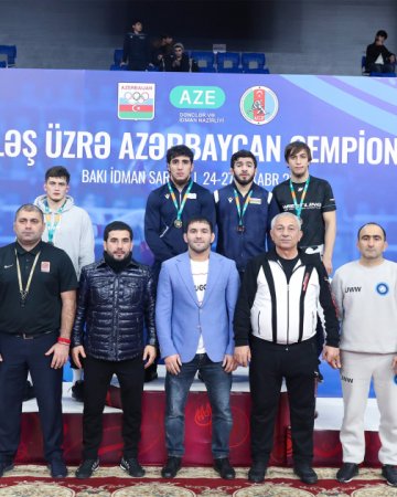 Güləş üzrə Azərbaycan çempionatına yekun vurulub - FOTOLAR