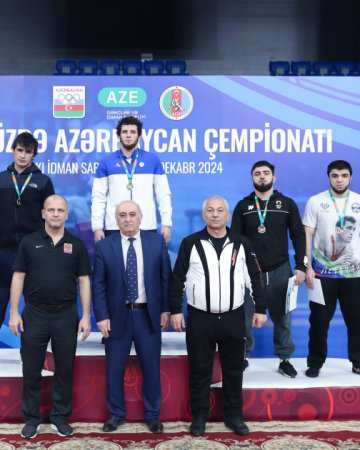 Güləş üzrə Azərbaycan çempionatına yekun vurulub - FOTOLAR