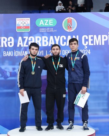Güləş üzrə Azərbaycan çempionatına yekun vurulub - FOTOLAR