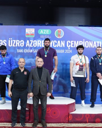 Güləş üzrə Azərbaycan çempionatına yekun vurulub - FOTOLAR