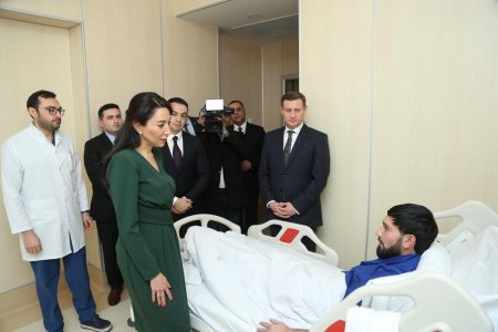 Ombudsman təyyarə qəzası nəticəsində xəsarət almış şəxsləri ziyarət edib