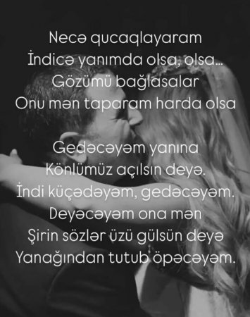 “Necə qucaqlayaram indicə yanımda olsa...”