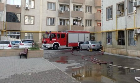FHN: Xırdalanda çoxmərtəbəli yaşayış binasındakı yanğın söndürülüb - FOTO FHN: Xırdalanda çoxmərtəbəli yaşayış binasındakı yanğın söndürülüb - FOTO