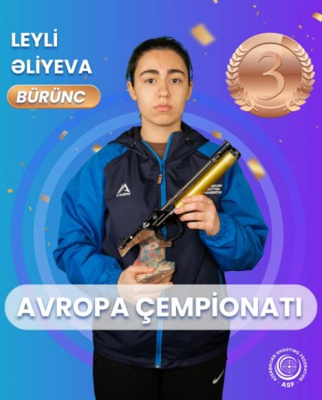 Azərbaycanın güllə atıcısı Avropa çempionatında bürünc medal qazanıb Azərbaycanın güllə atıcısı Avropa çempionatında bürünc medal qazanıb