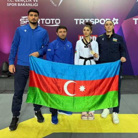Azərbaycanın gənc taekvondoçusu beynəlxalq turnirdə qızıl medal qazanıb