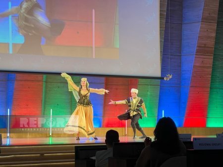 UNESCO-da tədbirdə Azərbaycan dili, əlifbasına aid kitablar, açıqcalar, suvenirlər nümayiş olunub  - FOTOLAR