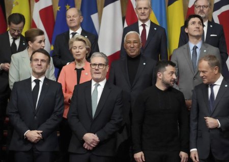 Avropa liderləri Zelenski üçün Londonda - Fotolar