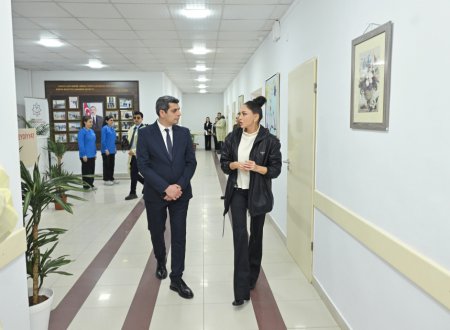 Birinci vitse-prezident Mehriban Əliyeva Gəncə Şəhər Birləşmiş Xəstəxanasının Perinatal Mərkəzində olub - FOTOLAR Birinci vitse-prezident Mehriban Əliyeva Gəncə Şəhər Birləşmiş Xəstəxanasının Perinatal Mərkəzində olub - FOTOLAR