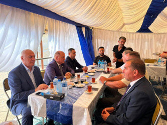 Vətən Müharibəsi əlilinin ailəsinə başsağlığı verilib - FOTOLAR