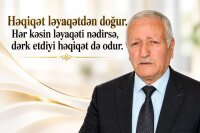 Hacıməmməd Məmmədov : AĞSAQQALLIQ YAŞIN DEYİL, MƏNƏVİ ZİRVƏNİN ADIDIR